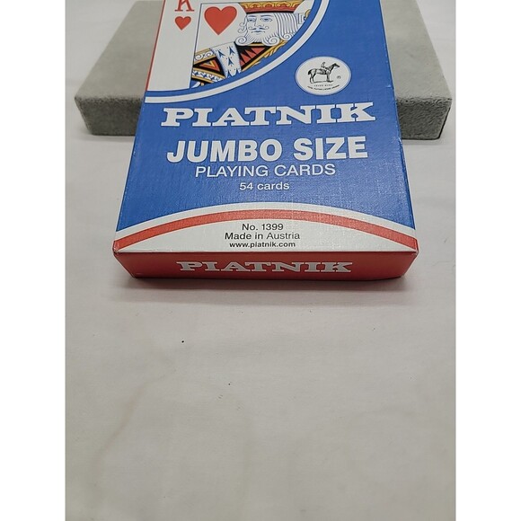 Piatnik Vienna Austria Vintage Giant Size Playing Cards 5" x 7.25" 54 Cards - Picture 4 of 9